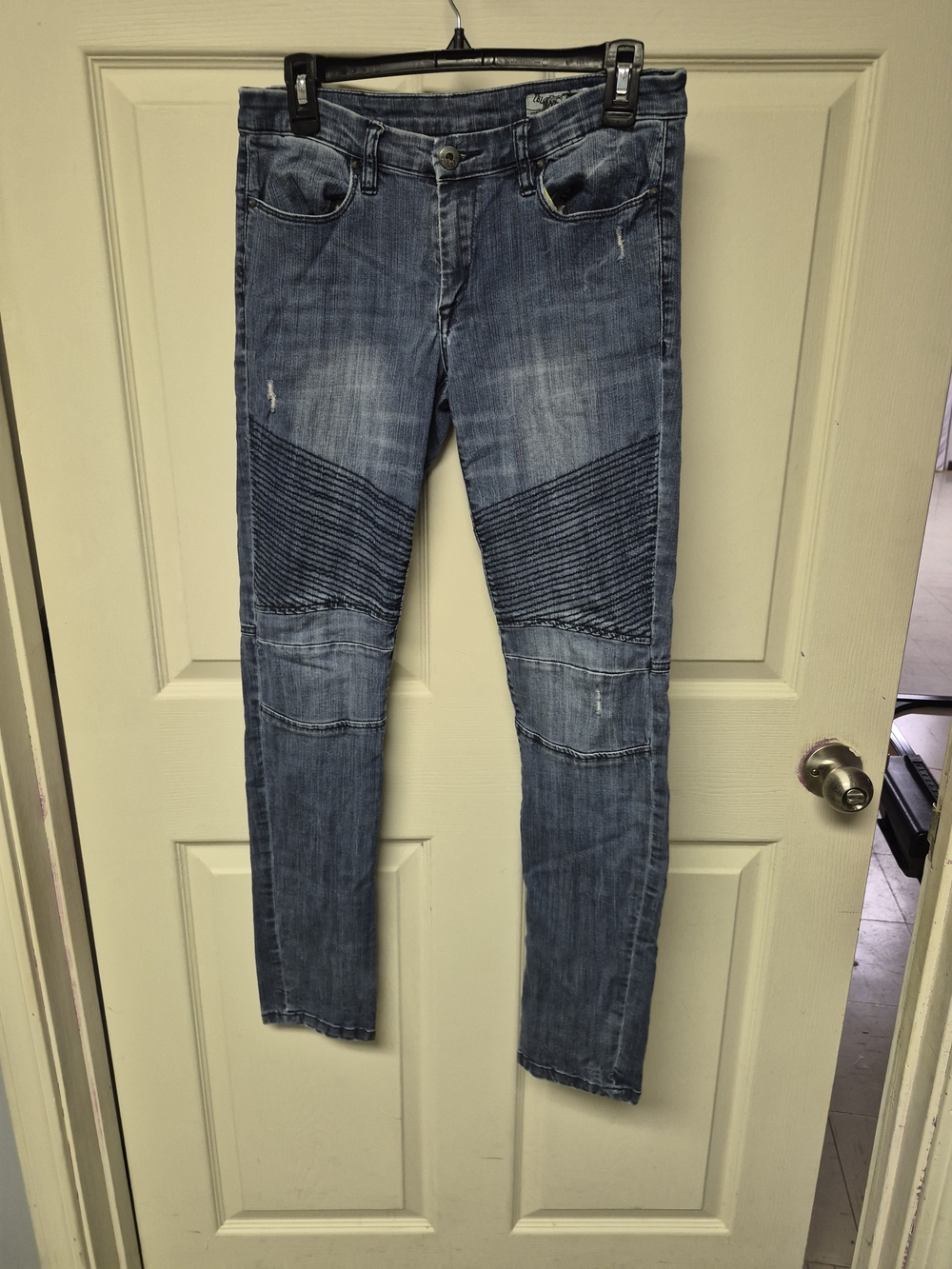 Blank NYC Women's Blue Skinny Biker Jeans